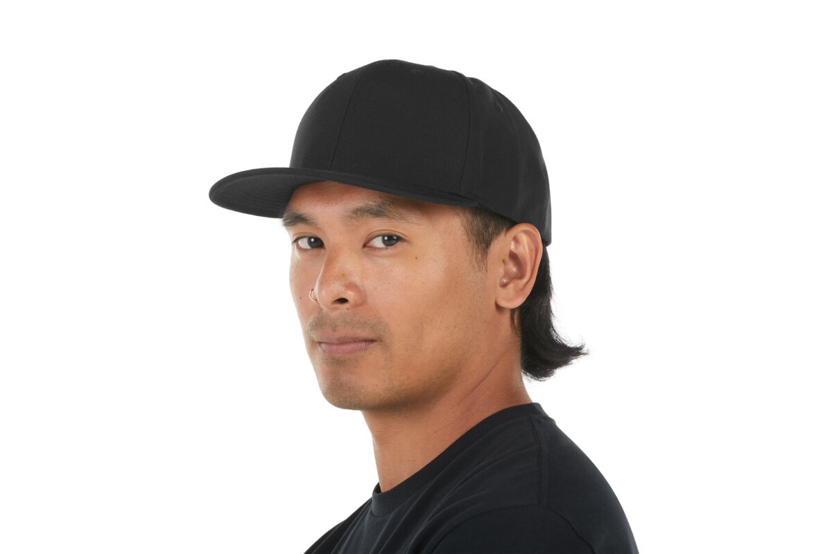 recycled-poly-classic-6-panel-hat-n9 WebPDP-HAT001002_Recycled_Poly_Classic_6Panel_Hat_Black_Studio_Harper_Studios_0723_Side_3__HAT001002OS.jpg